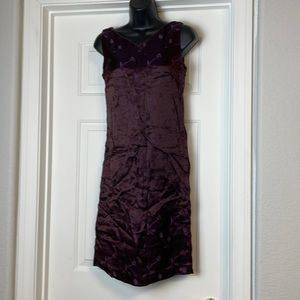 Purple V Neck Dress Sz M